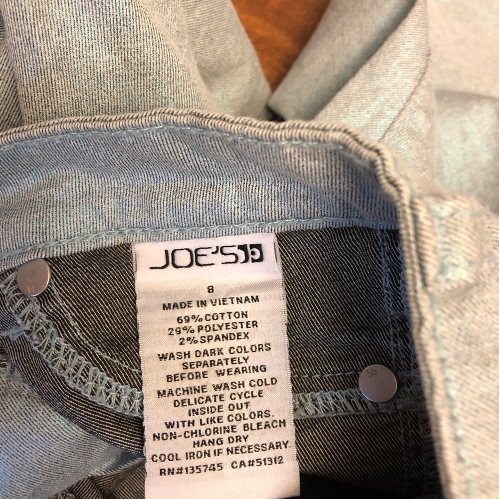 NWOT Joe’s size 8 metallic blue jeans - Picture 6 of 7